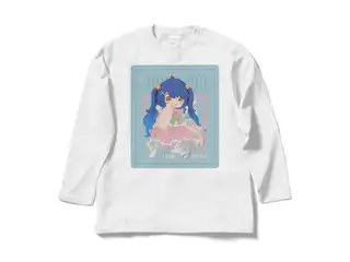 天宮こころ の胸ぷりロングスリーブTシャツ ロングスリーブTシャツ - L - ホワイト（ピンク-ハーフツイン）の公式画像
