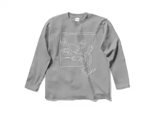 鷹宮リオン オリジナルロングスリーブTシャツ ゲルニカロングスリーブTシャツ 杢グレー - Sの公式画像