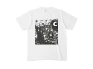鷹宮リオン 〇月夜Tシャツ Tシャツ - M - 白の公式画像