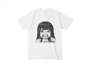 マウスオープナーで歯を見せる月ノ美兎白Ｔシャツ Tシャツ - L - モノクロの公式画像