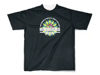 本間ひまわり　フルグラフィックTシャツ フルグラフィックTシャツ 黒 - S - 両面印刷の公式画像