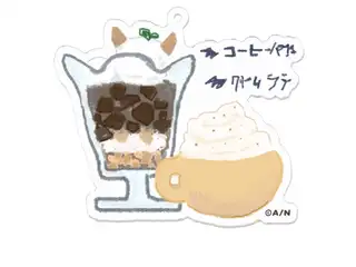 あくまじカフェ喫茶アクリルキーホルダー でびる①-70mm x 70mmの公式画像
