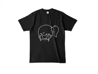 早瀬走 オリジナルカラーTシャツ ぺろりんはやちぇTシャツ - L - ブラックの公式画像