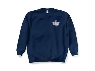天宮こころ ゆめふわスウェット スウェット - XL - ネイビー（ピンク-ポニーテール胸プリ）の公式画像