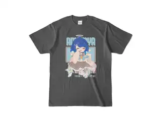 天宮こころ のゆめふわＴシャツ カラーTシャツ - S - チャコールの公式画像