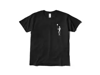 ジョー・力一 オリジナル切り絵Tシャツ ブラック -Lの公式画像
