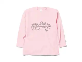 鷹宮リオン オリジナルロングスリーブTシャツ Bansan of the End ロングスリーブTシャツ ライトピンク - XLの公式画像