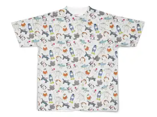 花咲みやび 「花咲の森」フルグラフィックTシャツ フルグラフィックTシャツ - S - 両面印刷