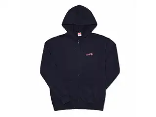 赤井はあと　ジップパーカー（ネイビー） ジップパーカー - XL - 左胸の公式画像
