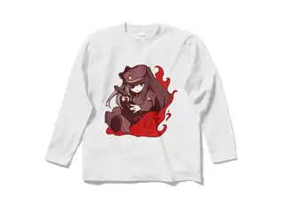 夜見れな オリジナルロングスリーブTシャツ 軍服_白 - Sの公式画像