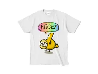荒咬オウガ 活動半年&4万人記念オリジナルTシャツ 【アッシュ・Sサイズ】ないすっちぃTシャツの公式画像