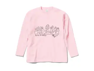 鷹宮リオン オリジナルロングスリーブTシャツ Bansan of the End ロングスリーブTシャツ ライトピンク - Mの公式画像