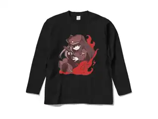 夜見れな オリジナルロングスリーブTシャツ 軍服_黒 - Mの公式画像