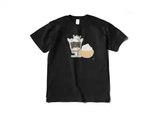 あくまじカフェ喫茶Tシャツ でびる②-黒XLの公式画像