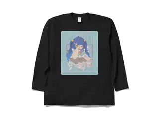 天宮こころ の胸ぷりロングスリーブTシャツ ロングスリーブTシャツ - XL - ブラック（ブラウン-ハーフツイン）の公式画像