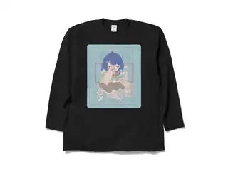 天宮こころ の胸ぷりロングスリーブTシャツ ロングスリーブTシャツ - XL - ブラック（ブラウン-ボブ）の公式画像