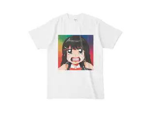 マウスオープナーで歯を見せる月ノ美兎白Ｔシャツ Tシャツ - L - カラーの公式画像