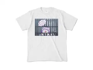 ＜新＞　猫又おかゆ「有罪」Tシャツ カラーTシャツ - M - アッシュ (淡色)