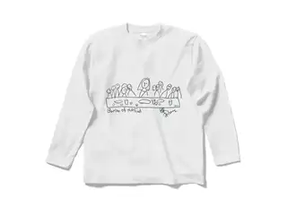 鷹宮リオン オリジナルロングスリーブTシャツ Bansan of the End ロングスリーブTシャツ ホワイト - Sの公式画像