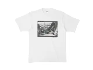 ロボ子さん バーチャルロボットTシャツ「モノクロ白」 Tシャツ - XL - 白の公式画像