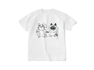 ジルとワトソンのTシャツ おさんぽ白Tシャツ - XLの公式画像