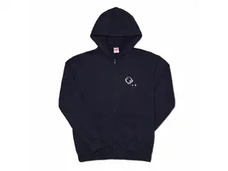 飛鳥ひな　歩くひよこパーカー ジップパーカー - XL - ネイビー
