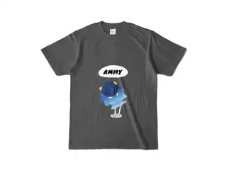 天宮こころ オリジナルTシャツ(カラー) カラーTシャツ - S - チャコールの公式画像