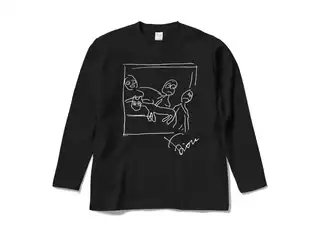 鷹宮リオン オリジナルロングスリーブTシャツ ゲルニカロングスリーブTシャツ ブラック - Mの公式画像