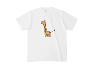 緑仙 オリジナルTシャツ キリン Tシャツ - M - 白の公式画像