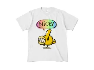 荒咬オウガ 活動半年&4万人記念オリジナルTシャツ 【アッシュ・Mサイズ】ないすっちぃTシャツの公式画像