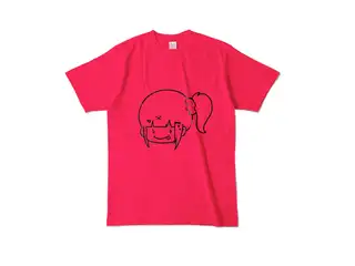 早瀬走 オリジナルカラーTシャツ ぺろりんはやちぇTシャツ - L - ホットピンクの公式画像
