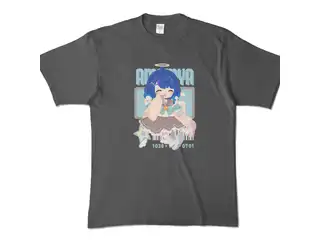 天宮こころ のゆめふわＴシャツ カラーTシャツ - XL - チャコールの公式画像