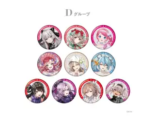 【にじさんじ 8th Anniversary】ランダムグリッター缶バッジ Dグループ