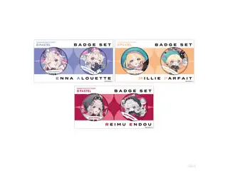【NIJISANJI EN AR LIVE "COLORS"】缶バッジセット Ethyria ミリー・パフェの公式画像