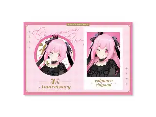 あおぎり高校 千代浦蝶美 4周年記念グッズ チェキ風カード＆缶バッジセット