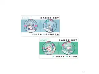 【NIJISANJI EN AR LIVE "COLORS"】缶バッジセット LazuLight フィナーナ 竜宮の公式画像