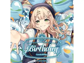 鏑木ろこ誕生日グッズ＆ボイス2025 箔押し缶バッジ&チェキ風カード