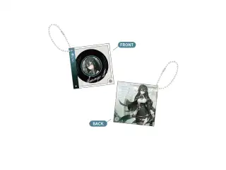 雨夜リズ 1周年記念グッズ レコード風アクリルキーホルダー