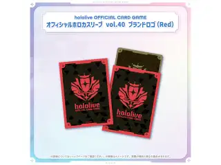 hololive OFFICIAL CARD GAME オフィシャルホロカスリーブ vol.40〜vol.43 オフィシャルホロカスリーブ vol.40 ブランドロゴ（Red）の公式画像