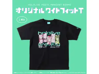 HOLOLIVE MEETS MANGART BEAMS オリジナル ワイドフィットT Mサイズ 2期生 Mの公式画像