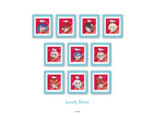 【にじさんじ 8th with cake！】ランダムフレームマグネット Lovely Diner