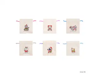 【りとるくりすますぱーてぃー！】刺繍巾着【にじりとる】 【りとるくりすますぱーてぃー！】刺繍巾着 星導ショウ【にじりとる】