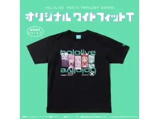 HOLOLIVE MEETS MANGART BEAMS オリジナル ワイドフィットT Lサイズ 秘密結社holoX Lの公式画像