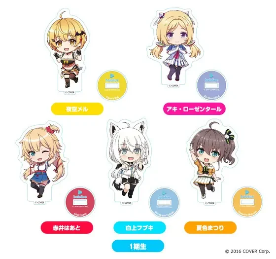ホロライブ ねんどろいどぷらす アクリルスタンド 1期生セットの共通画像
