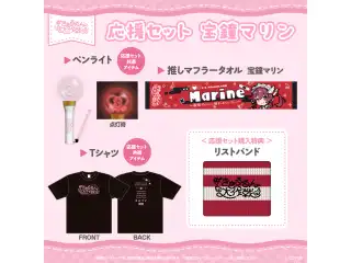 【2次販売】hololive 3rd Generation Live #きゅるるん大作戦 〜最強アイドル、推すしかないでしょ〜　ライブグッズ 応援セット 宝鐘マリン