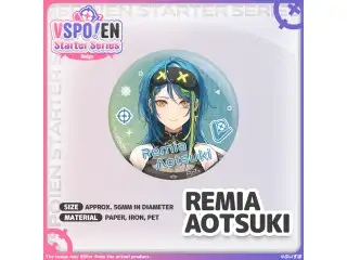 VSPO! EN Starter Series - 缶バッジ 青月レミア