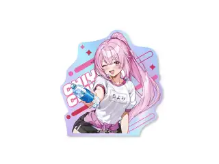 あおぎり高校 千代浦蝶美 5周年記念グッズ ダイカットオーロラステッカーの公式画像