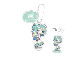 あおぎり高校 秋葉原の美容室『fuwat』コラボグッズ アクリルスタンドキーホルダー ぷわぷわぽぷら