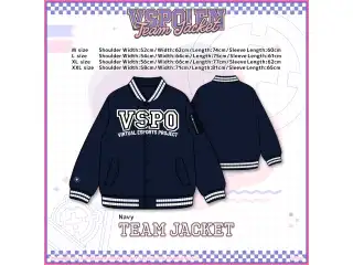 VSPO! EN Team Jacket ネイビー - XXLサイズの公式画像
