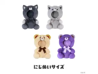 【がおがおぷれいやー】にじぬいおすわりきぐるみ しろいオオカミ 【にじいろクローゼット】の公式画像